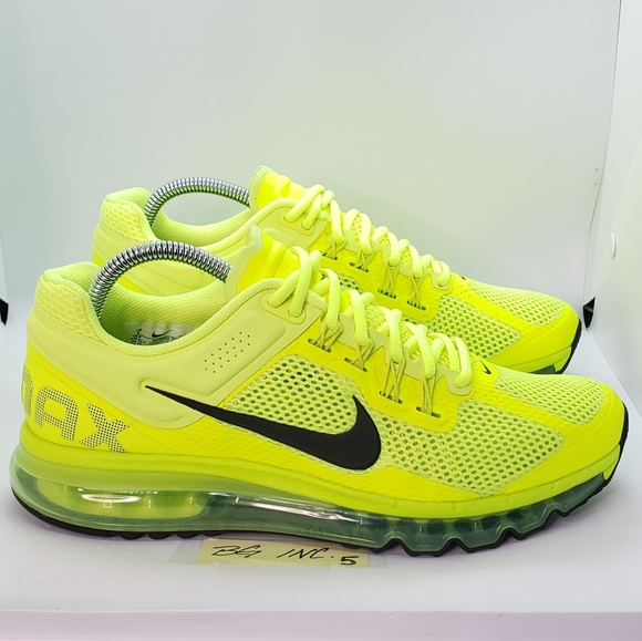 Nike Air Max 2013 Volt/Cyber/Black HF3660-700 Men's Size 9 - BRAND NEW NO BOX - Picture 1 of 11